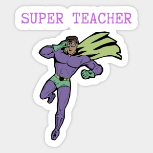 super teacher simple design Sticker